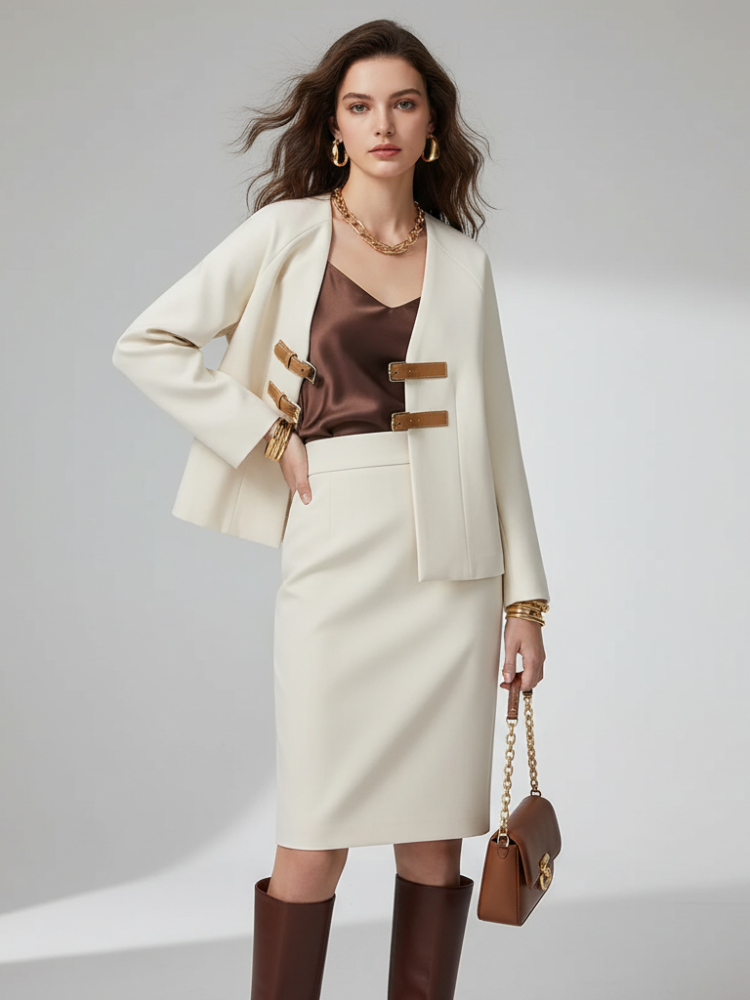 Blazer en faux cuir, Chelsea | Femmes - BYMANYC ® New York